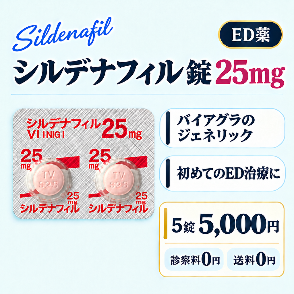 シルデナフィル錠25mg